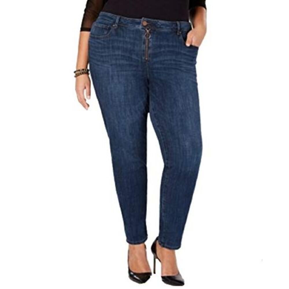 INC International Concepts Plus Size Incontour Skinny Jeans